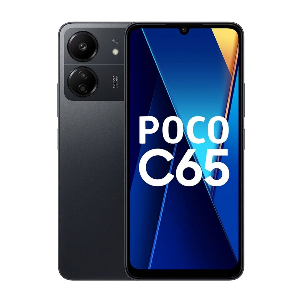 POCO C65 (Matte Black 4GB RAM 128GB Storage)