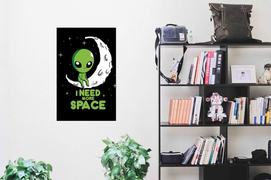 Decorative Sticker | Print Hubz Quotation Poster On I Need My Space | 1 Pc