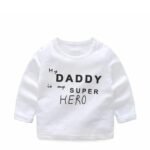 ‘My Daddy Superhero’ Printed Cotton Baby Clothing Sets/Tshirt-Pyjama (Boys/Girls up to 2 Years)