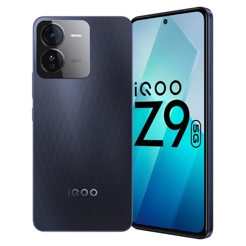 iQOO Z9 5G (Graphene Blue, 8GB RAM, 256GB Storage) | Dimensity 7200 5G Processor | Sony IMX882 OIS Camera | 120Hz AMOLED with 1800 nits Local Peak Brightness | 44W Charger in The Box