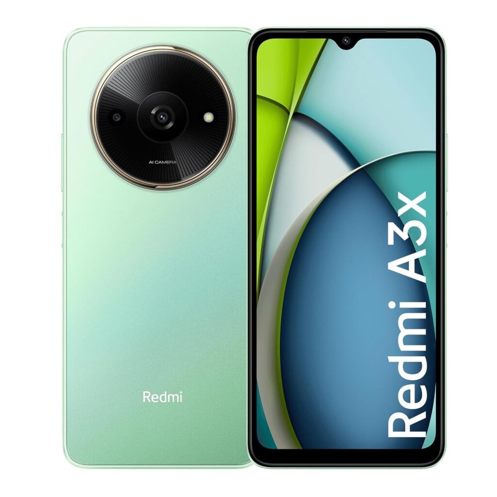 Redmi A3X (Ocean Green, 4GB RAM, 128GB Storage) | Premium Halo Design | 90Hz Display | Powerful Octa Core Processor