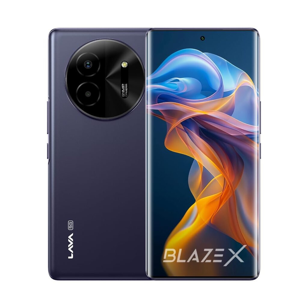 Lava Blaze X 5G – Starlight Purple (8GB RAM | 128GB Storage) – Segment First 5G Curved AMOLED Display* | 64MP Sony Sensor Camera | Upto 16GB Expandable RAM | Latest MediaTek 5G Processor