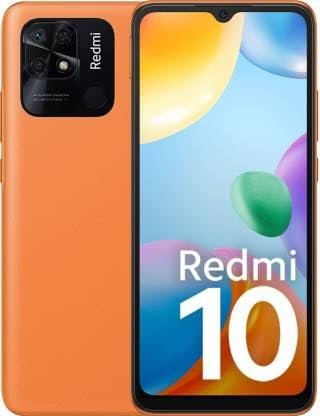 Redmi 10 (Sunrise Orange, 4GB RAM, 64GB Storage)