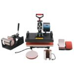 5 in 1 Combo Sublimation Heat Press Machine – Multifunctional Heat Transfer for T-Shirts, Mugs, Caps, Plates & More | Digital LCD Control, 360° Swing Away Design, Adjustable Pressure, 12×15″ Heat Plate | Professional Sublimation Printing