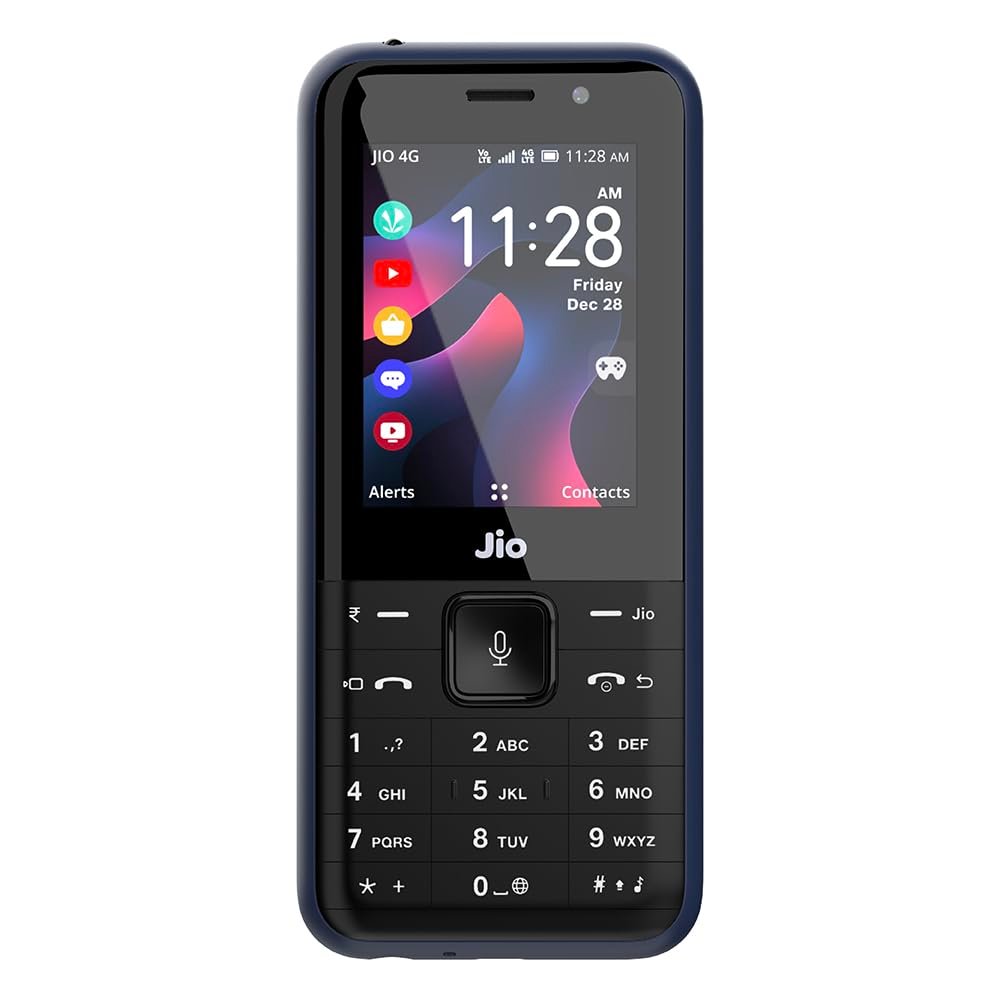 JIO JioPhone Prima 2 | 4G Premium Curved Design Keypad Phone Made with Qualcomm Technologies, Direct Video Calling, YouTube, Facebook, Google Assistant, JioPay(UPI), JioChat | Locked Network