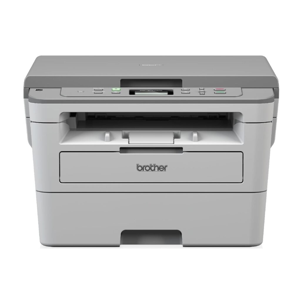 Brother DCP-B7500D Automatic Duplex Laser Printer with 34 Pages Per Minute Print Speed, Multifunction (Print Scan Copy), LCD Display, 128 MB Memory, Large 250 Sheet Paper Tray, USB Connectivity