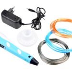 3D Pen with adapter in 3D printing pens with LCD display for kids and adults(Multicolor) (with Adapter)