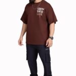 FUAARK Grow Oversized Sports and Gym T-Shirt for Men