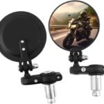 Foldable Motocycle Mirrors with 360° Rotation Joint,2PCS HD Mirrors for Motorcycles Provide Safety Driving,Universal Motorcycle Mirrors for Handlebars 7/8″ of ATV,Bike