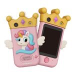 BLiSS HUES Kids Touchscreen Smartphone Toy with 2.8″ Screen- 360 Degree Roatating 8MP Dual Camera- MP3 Music Player- in Built Games & Wallpapers- Pink Unicorn