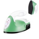 Mini Craft Iron Press Mini Heat Press Machine for T Shirts Shoes and Hats Small Heat Transfer Vinyl Projects,Portable Travel Irons Mini Heat Press Crafting Craft Clothes Sewing Supplies (Green)