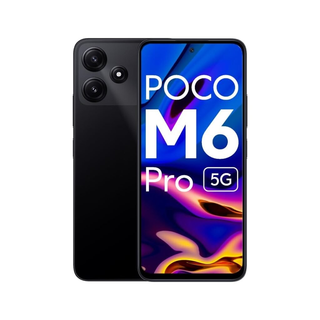 (Refurbished) POCO M6 Pro 5G (Power Black, 6GB RAM, 128GB Storage) Without Offer