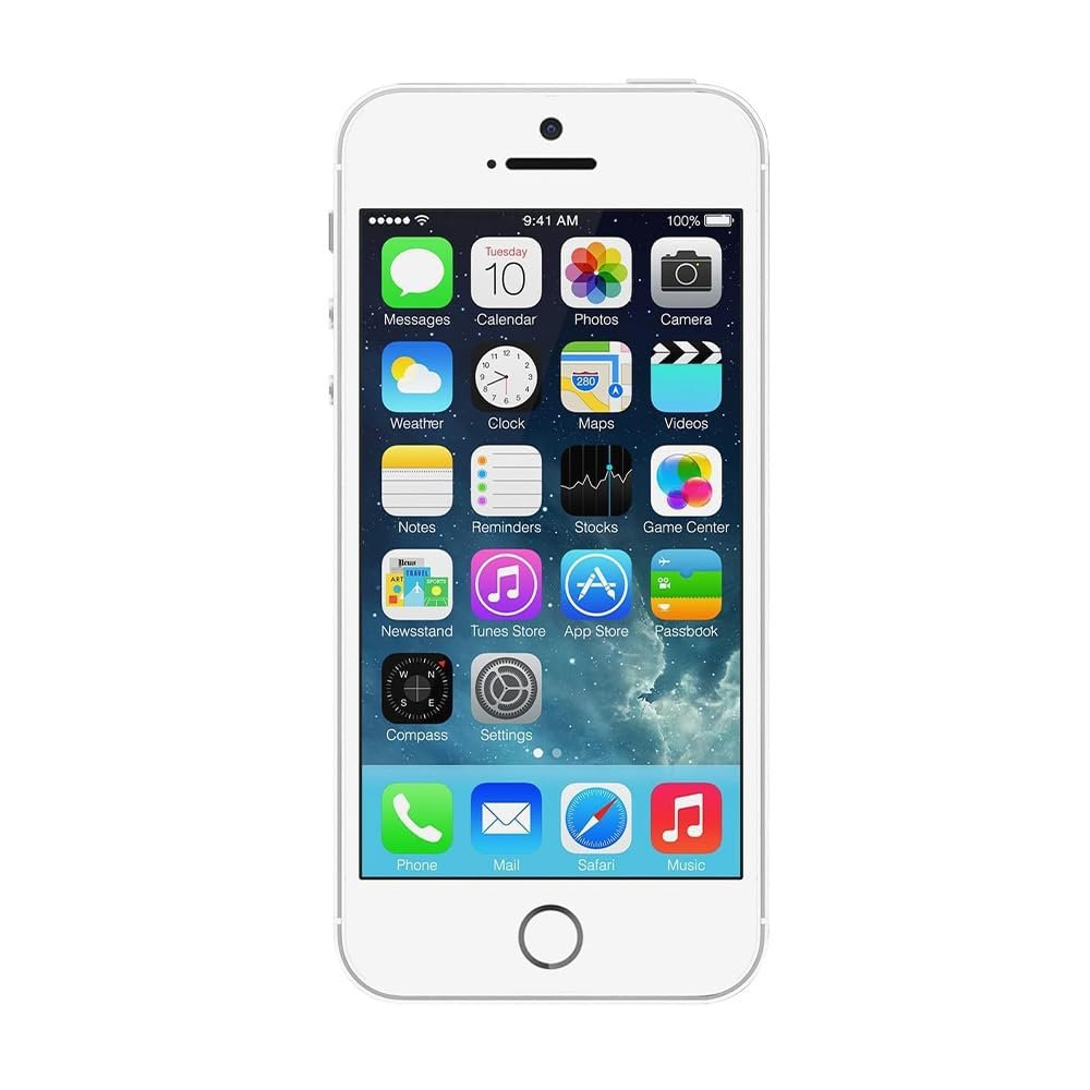 Original Mobile Phone 5s Silver 16GB Storage Compatible for i-Phone with 1 Year Warranty