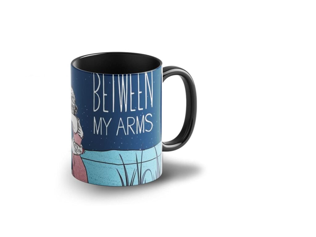 with You Between My Arms Song Coffee Mug with Print | Ed Sheeran Perfect Song Printed Mug | Gift for Friends | 330ml, Microwave & Dishwasher Safe