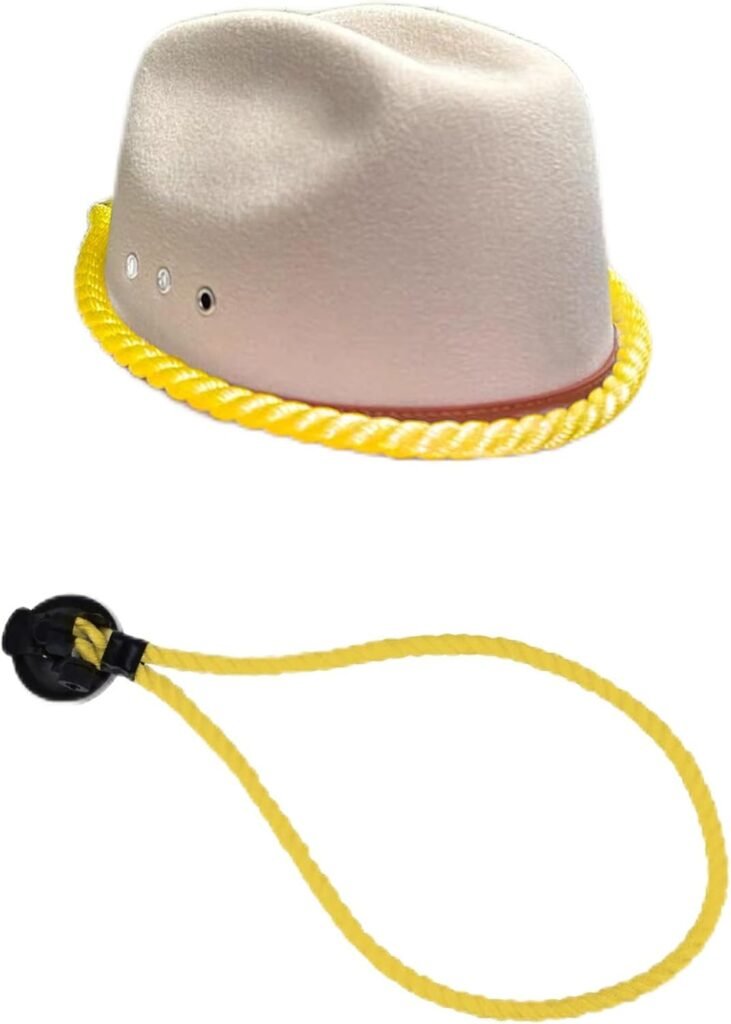 Cowboy Hat Holder Mount for Truck Car, Vehicle Hard Hat Storage Rack for Dashboard Wall Seat Windshield, Cowboy Hat Hanger with Suction Cup and Handmade Rope to Fix & Keep Hat Shape(Yellow)