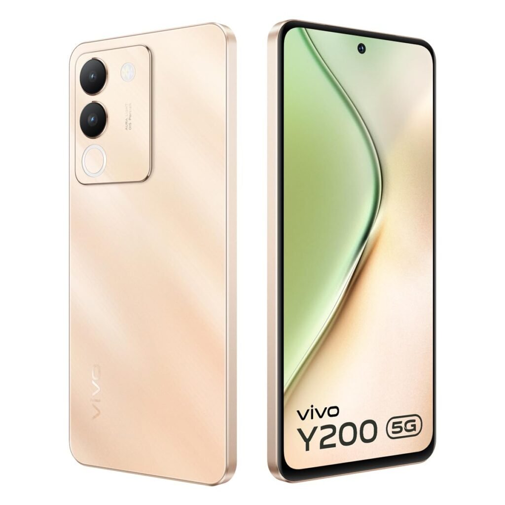 Vivo Y200 5G (Desert Gold, 8GB RAM, 256GB Storage) with No Cost EMI/Additional Exchange Offers