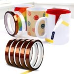 MY PRINT | Sublimation Heat TAPE | SET OF 5 Pcs | 8 mm | 33 Meter | Heat Tape for MUG Printing | Mobile Cover, Heat Transfer Printing with High Temperature Adhesive Tape | Polyimide Heat Resistant