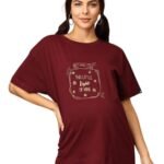 The Mom Store Mom T-Shirt | Cotton | Pre and Post Pregnancy | Quirky Statements | Comfortable | Oversized