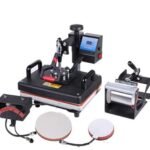 Rubina Enterprises Heat Press 5 in 1 Digital Multi Functional Sublimation, Vinyl Printing Machine for T-Shirts (Any Flat Product), Mug, Plate Heat Press Machine 12×15 Inch |