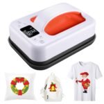 Legooin Heat Press Machine for T-Shirts, 7″ × 4.8″ Portable Fast Heat-up Easy Press with Precise Temperature Control, Features Insulated Safety Base and Auto-Shut Off, Orange