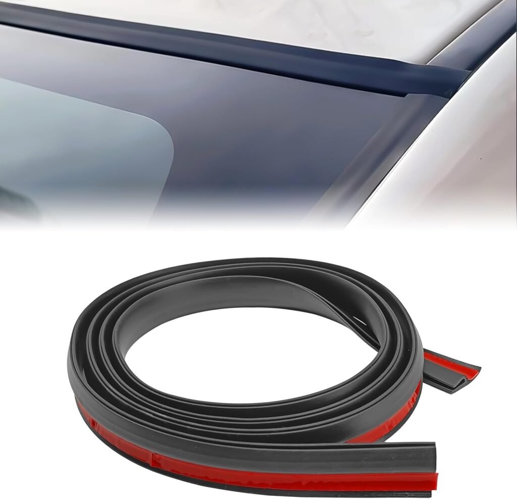 Windshield Rubber Seal Strip – 1.7M/ 5.6Ft Rubber Weather Stripping Windshield Window Seal Strirp Moulding Trim, Sunroof Seal for Car/Truck/SUV Front Rear Windshield (1PC)