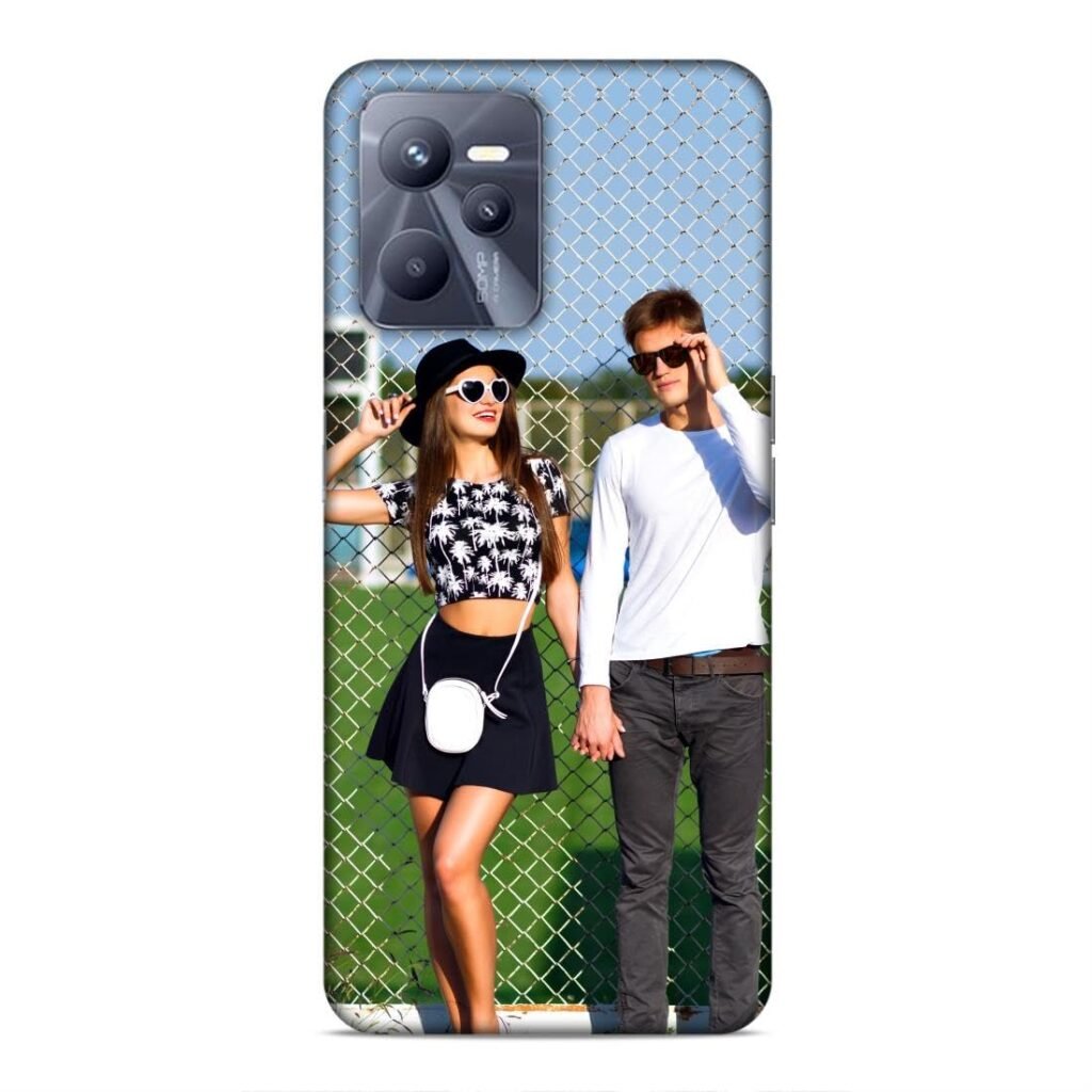 Print My Pic Back Cover for Realme C35, Persoanalised Photo, Design Logo, Selfie, Theme, Artwork Printed Polycarbonate Hard Case for Realme C35 (Boys & Girls)