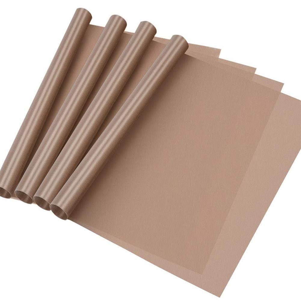 Priyanshu Decor 4 Pcs PTFE Teflon Sheet 16″ x 24″ for Heat Press Transfer, Non-Stick, Heat Resistant Craft Mat, Protects Iron, for Heat Press Machine Reusable Sheet.