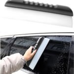 Ziciner Professional Car Handheld Blade Squeegee, 12 inch 3-Layer Silicone T-Bar Water Blade, Universal Quick Drying Squeegee Wiper, Super Flexible Squeegee for Car Glass or Home Windows (Gray)