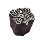 Royal Kraft Lotus Wooden Floral Printing Block Stamp – DIY Henna Fabric Textile Paper Clay Pottery Block Printing Stamp TGtag001