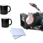 Crazy Sutra Mug Heat Press Machine & Magic Mug 4pc/Sublimation Paper 100pc Professional Digital Display Sublimation Printing Machine Heat Transfer Presses for Coffee Mug Cup