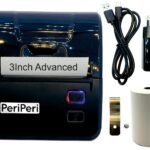 PeriPeri 3Inch Advanced Bluetooth Receipt Printer | Inbuilt 1800 Mah Battery | Inbuilt Beeper | 4 Indicator Lights | with Belt Hook | 1 Year Warranty | Compatible with iOS, Android, Windows & Mac