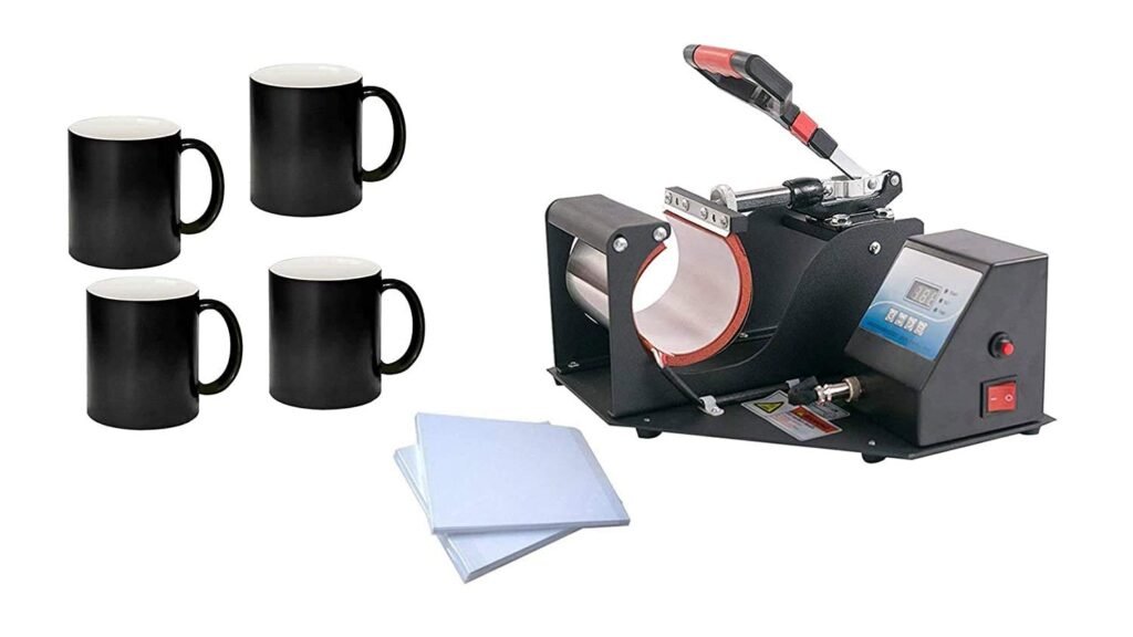 Crazy Sutra Mug Heat Press Machine Sublimation Paper 100pc/Magic Mug 4pc Professional Digital Display Sublimation Printing Machine Heat Transfer Presses for Coffee Mug Cup