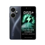 itel P55+ 4G | Upto 16GB RAM with Memory Fusion & 256GB ROM| 50MP AI Dual Rear Camera & 8MP Front Camera| 45W Charger with 5000 mAh Battery | Dynamic Bar|UFS 2.2| Meteor Black