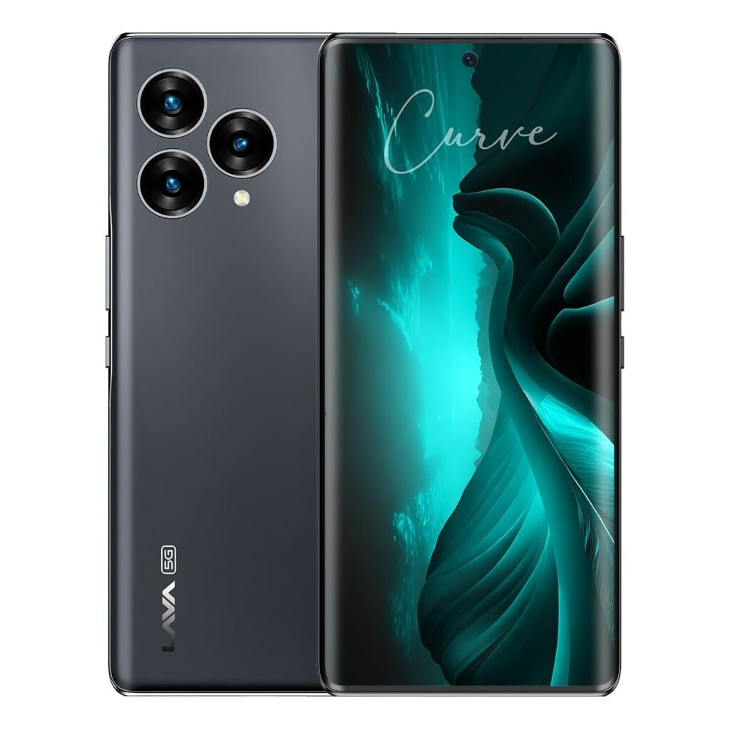 Lava Blaze Curve 5G (Glass Iron, 8GB LPDDR5 RAM, UFS 3.1 128GB Storage) | 120Hz Curved Amoled Display |2.6GHz Dimensity 7050 6nm Processor | 64 MP Primary Sony Sensor