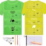 BIHRTC 8PCS T-Shirt Alignment Ruler Guide Tool to Center Designs PVC T Shirt Ruler Tshirt Ruler for Vinyl Placement Sublimation Heat Press 3pcs Sewing Fabric Pencil 1PC 60Inch Measure Tape