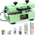 Tumbler Heat Press Machine,110V Auto Timer Cup Mug Heat Press Machine for 11-30oz Sublimation Straight Tumbler Bottles,Ceramic Mugs,Glass Cans Heat Transfer Print with Temp&Timer Setting