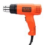 BLACK+DECKER Kx1800 Dual Temperature High Speed Heat Gun For Removing & Drying Paint Coats,Remelting Adhesives & Shrink Wrapping,1800 Watts Corded Electric (Orange&Black)