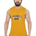 Anax Aesthetics Cotton Sleeveless Gym Vest for Men Arckon Eat Sleep Be A King Men’s Gym Stringer Vest Cutoff Tshirt Tank Top Sando