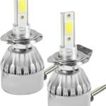 RACOONA 2PCS Fog Light Bulbs,H7 Fog Light Bulbs,Car Accessories Car Light,LED Bulbs for Automotive,Fog Light Bulb Replacement for Car,Truck,SUV (H7)