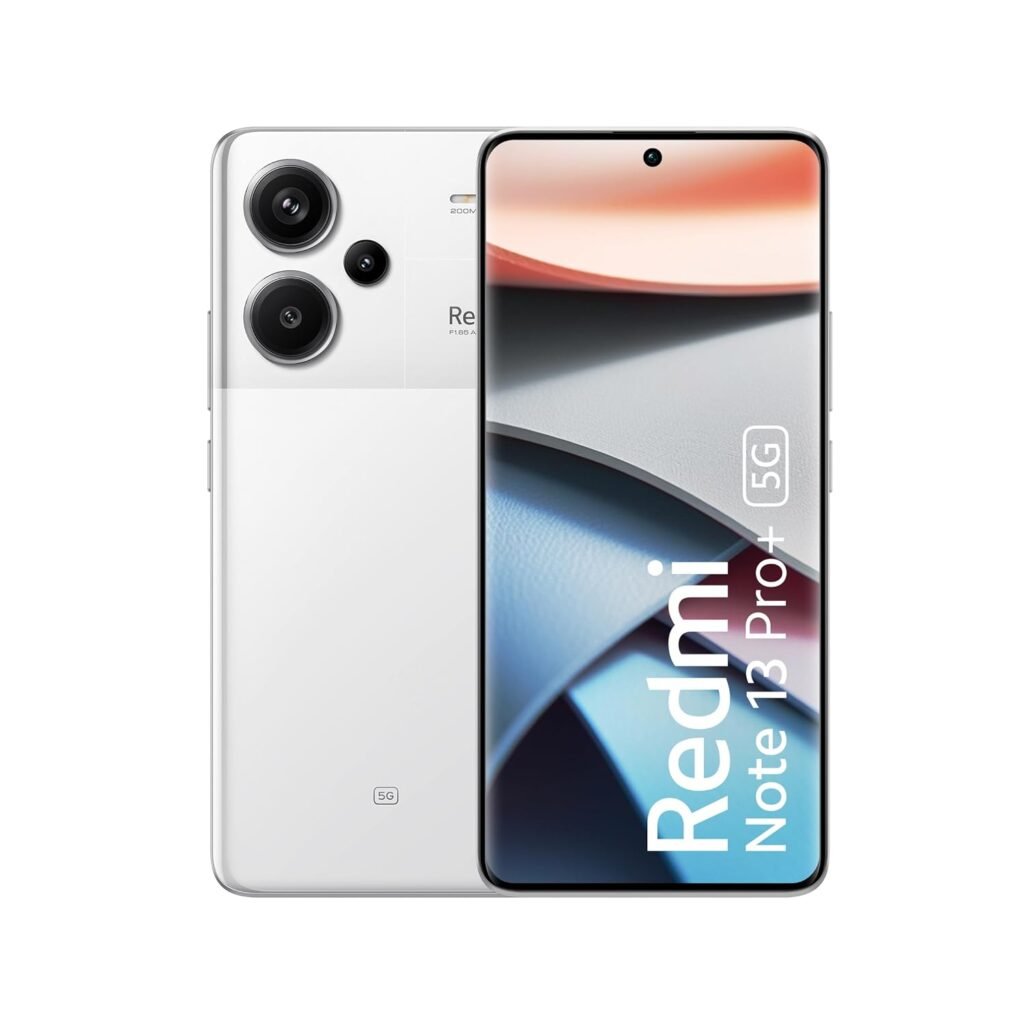 Redmi Note 13 Pro+ (Fusion White, 12GB RAM, 256GB Storage) | World’s First Mediatek 7200 Ultra 5G | 200MP Hi-Res Camera | 1.5K Curved AMOLED | 120W HyperCharge