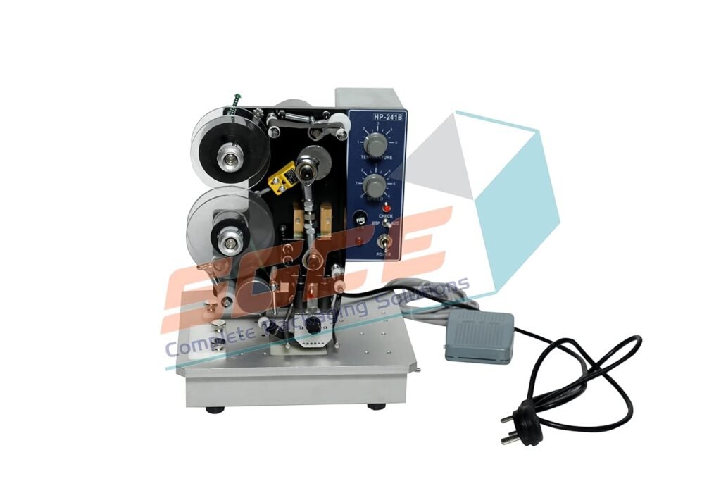 SGCE™ HL HP241 Ribbon Coding Machine | Hot Printing Machine | Printing Batch no and Date on Paper, Plastic Sheet, Leather, Aluminium Films etc. | Speed: 10-100times/min