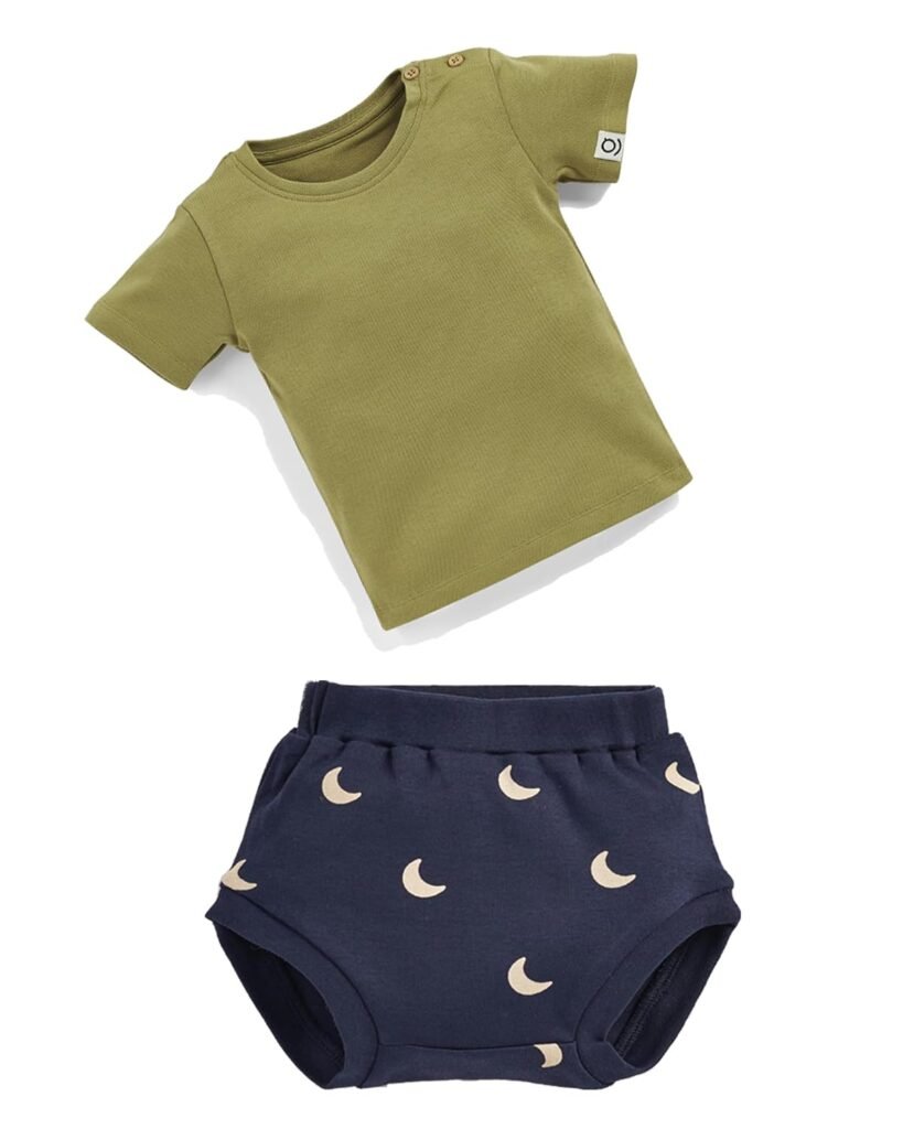 Sprog collection Baby T-shirt and Shorties Set