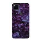 Amazon Brand – Solimo Designer Purple Flowers 3D Printed Hard Back Case Mobile Cover for Google Pixel 4A