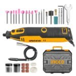 ARNA INGCO Mini Die Grinder Rotary 130W Tool Kit with 52pcs accessories and Variable Speed for Drilling, Sanding, Buffing, Polishing, Engraving, etc