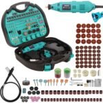 Homdum Multifunctional Mini Rotary Die Grinder Kit rotary tool kit with Flexible Shaft and 252 Pieces of accessories