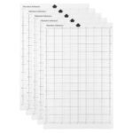 EXCLUZO Replacement Cutting Mat Transparent Adhesive Mat Mat with Measuring Grid 8 by 12-Inch for Silhouette Cameo Explore Plotter Machine 5PCS