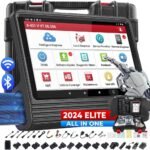 2024 Elite LAUNCH X431 V PRO 4.0 Bluetooth Bidirectional Scan Tool with All Connectors, Same as X431 Pro3S+, ECU Coding, 37+ Service, Full System Diagnostic, FCA AutoAuth, V.AG Guide, 2-Year Update