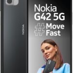 Nokia G42 5G Powered by Snapdragon® 480 Plus 5G | 50MP Triple Rear AI Camera | 6GB RAM (4GB RAM + 2GB Virtual RAM) | 128GB Storage | 3-Day Battery Life | 2 Years of Android Upgrades | SO Grey