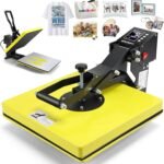 Heat Press 15×15, Slide Out Press Machine for T-shirts w/ 3 Pre-Set Modes, Dual-Tube Fast Heating, High Pressure Digital Industrial Clamshell Sublimation Printer for Bag, Pillow, Puzzle & More