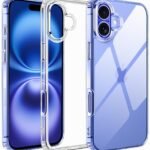 Amozo for iPhone 16 Back Case Cover | Ultra Hybrid Transparent Camera and Drop Protection Back Case Cover for iPhone 16 – (Polycarbonate|Clear)